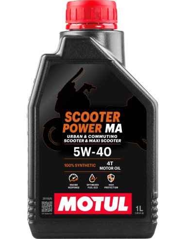 MOTUL SCOOTER POWER 4T 5W40 MA 60L