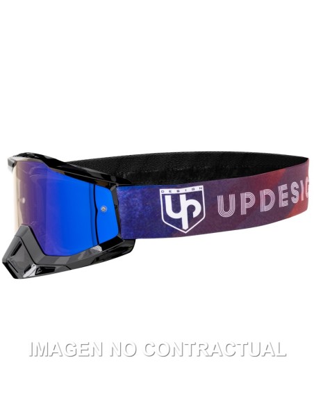 GAFAS UP DESIGN BOLD GOGGLE PATERN MIRROR LENS