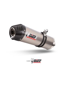 MIVV 2 SLIP-ON OVAL TITAN CON TAPA CARBONO APRILIA RSV 1000 2004-08 / TUONO FIGHTER 1000 2006-10