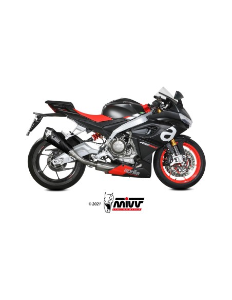 MIVV FULL SYSTEM 2X1 DELTA RACE CARBONO APRILIA RS 660 2020-24 / TUONO 660 2021-24