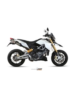 MIVV 2 SLIP-ON SUONO ST. STEEL CON TAPA CARBONO APRILIA DORSODURO 1200 2012-16
