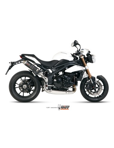 MIVV 2 SLIP-ON GP CARBON TRIUMPH SPEED TRIPLE 2011-15