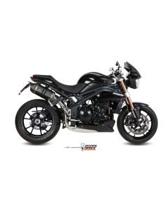 MIVV 2 SLIP-ON SPEED EDGE BLACK TRIUMPH SPEED TRIPLE 2011-15