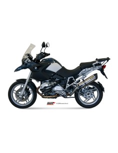 MIVV SLIP-ON SUONO ST. STEEL CON TAPA CARBONO BMW R 1200 GS / ADVENTURE 2004-07