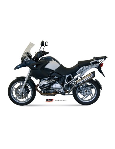 MIVV SLIP-ON SUONO ST. STEEL CON TAPA CARBONO BMW R 1200 GS / ADVENTURE 2004-07