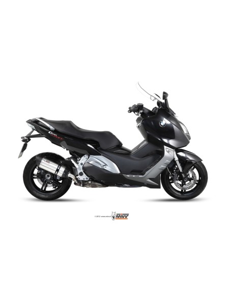 MIVV SLIP-ON SUONO ST. STEEL CON TAPA CARBONO BMW C 600 SPORT / C 650 GT 2012-15