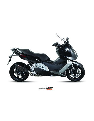 MIVV SLIP-ON SUONO BLACK CON TAPA CARBONO BMW C 600 SPORT / C 650 GT 2012-15
