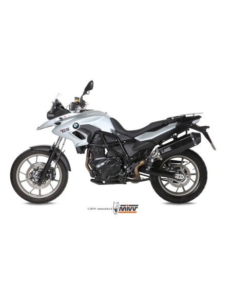 MIVV SLIP-ON SPEED EDGE BLACK BMW F 700 GS 2012-17