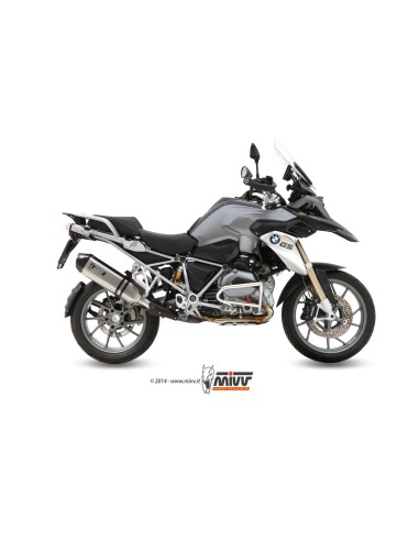 MIVV SLIP-ON SPEED EDGE ST. STEEL CON TAPA CARBONO BMW R 1200 GS / ADVENTURE 2013-18
