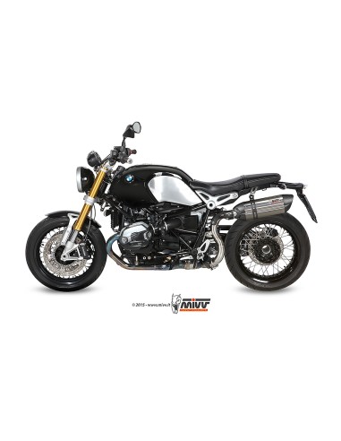 MIVV SLIP-ON SUONO ST. STEEL CON TAPA CARBONO BMW R NINE T 2014-23