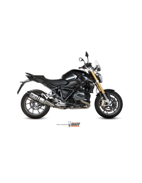 MIVV SLIP-ON SPEED EDGE ST. STEEL CON TAPA CARBONO BMW R 1200 R / RS 2015-18