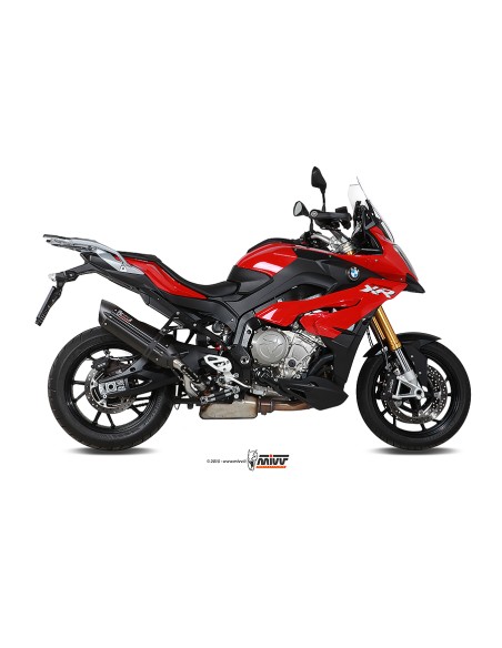 MIVV SLIP-ON SUONO BLACK CON TAPA CARBONO BMW S 1000 XR 2015-19