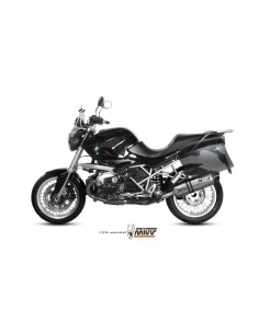 MIVV SLIP-ON SPEED EDGE ST. STEEL CON TAPA CARBONO BMW R 1200 R 2011-14