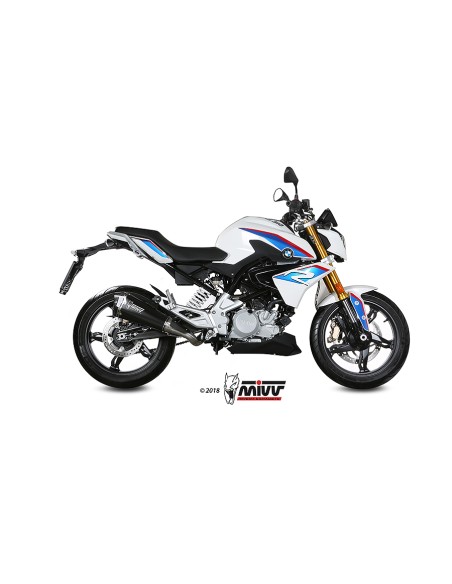MIVV FULL SYSTEM 1X1 DELTA RACE BLACK BMW G 310 R 2018-24