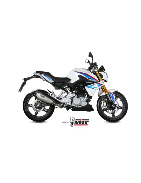 MIVV FULL SYSTEM 1X1 DELTA RACE ST. STEEL BMW G 310 R 2018-24