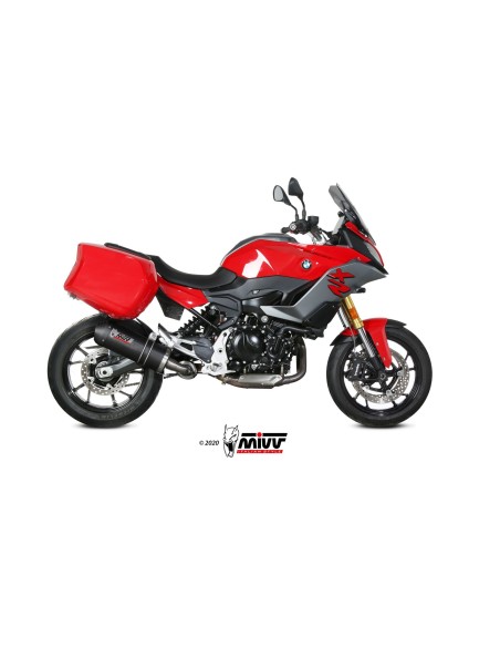 MIVV SLIP-ON OVAL CARBONO CON TAPA CARBONO BMW F 900 XR 2020-24