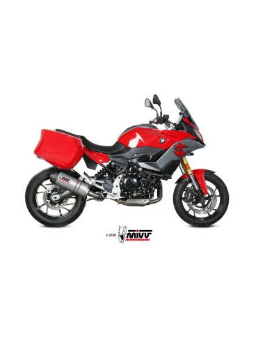 MIVV SLIP-ON OVAL TITAN CON TAPA CARBONO BMW F 900 XR 2020-24