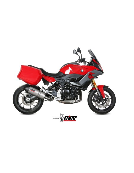 MIVV SLIP-ON OVAL TITAN CON TAPA CARBONO BMW F 900 XR 2020-24