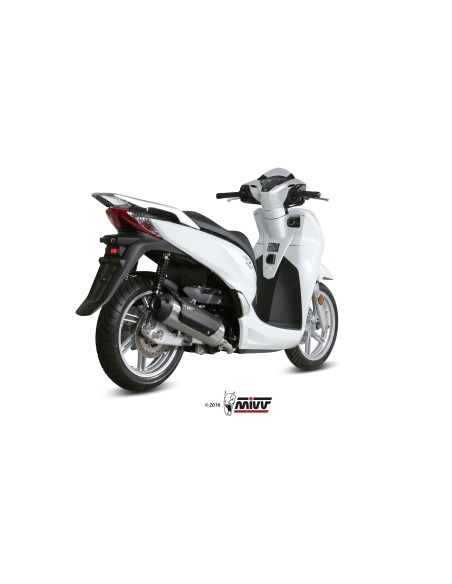 MIVV FULL SYSTEM 1X1 URBAN ST. STEEL HONDA SH 300 2015-16