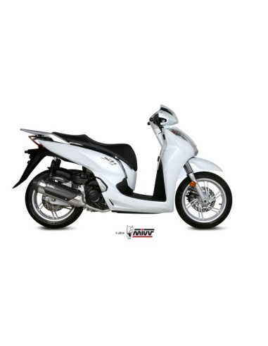 MIVV FULL SYSTEM 1X1 URBAN ST. STEEL HONDA SH 300 2015-16