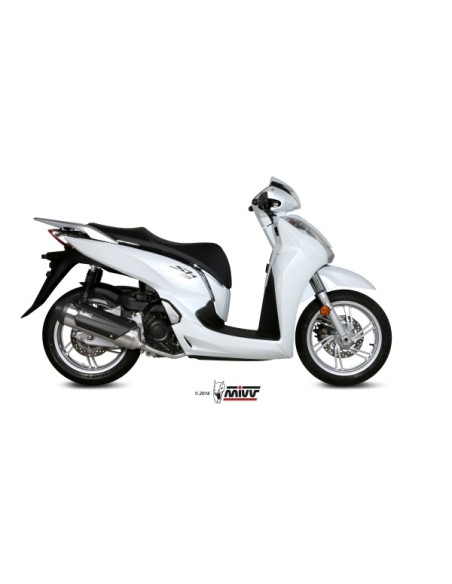 MIVV FULL SYSTEM 1X1 URBAN ST. STEEL HONDA SH 300 2015-16