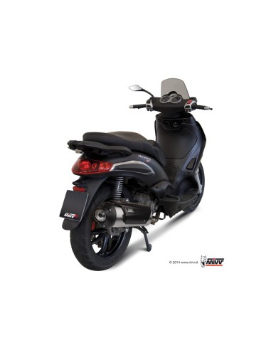 MIVV FULL SYSTEM 1X1 URBAN ST. STEEL PIAGGIO BEVERLY 250 / BEVERLY TOURER 250/300