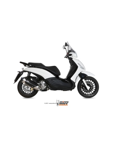 MIVV FULL SYSTEM 1X1 URBAN ST. STEEL PIAGGIO BEVERLY 125 2014-16
