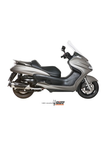 MIVV FULL SYSTEM 1X1 URBAN ST. STEEL YAMAHA MAJESTY 400 2007-14