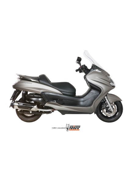 MIVV FULL SYSTEM 1X1 URBAN ST. STEEL YAMAHA MAJESTY 400 2007-14