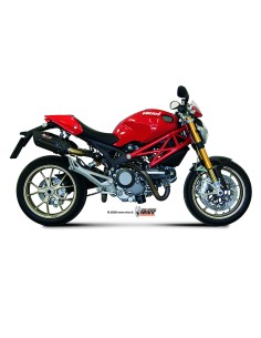 MIVV 2 SLIP-ON SUONO BLACK CON TAPA CARBONO DUCATI MONSTER 795 12-14 / 796 10-14 / 1100 08-10