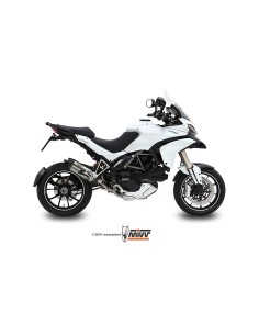 MIVV SLIP-ON SUONO ST. STEEL CON TAPA CARBONO DUCATI MULTISTRADA 1200 2010-14