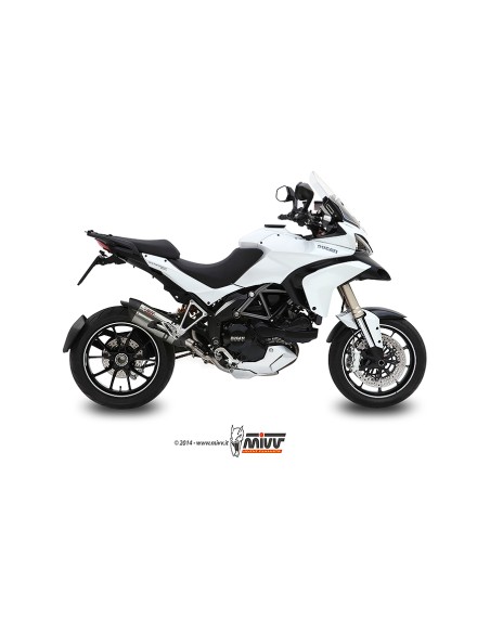 MIVV SLIP-ON SUONO ST. STEEL CON TAPA CARBONO DUCATI MULTISTRADA 1200 2010-14