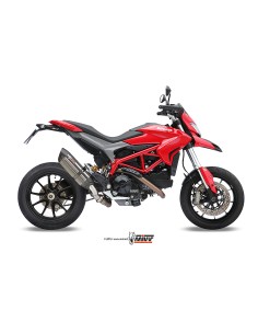MIVV SLIP-ON SUONO ST. STEEL CON TAPA CARBONO DUCATI HYPERMOTARD 821 / HYPERSTRADA 821 2013-15