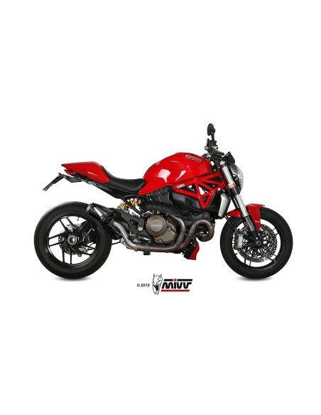 MIVV SLIP-ON MK3 BLACK DUCATI MONSTER 821 2014-17 / MONSTER 1200 / S 2014-16