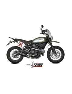 MIVV SLIP-ON DELTA RACE BLACK DUCATI SCRAMBLER 800 2015-20