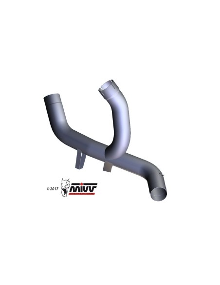 MIVV TUBO NO KAT (COMPATIBLE CON SILENCIOSO MIVV Y ORIGINAL) DUCATI MULTISTRADA 1200 ENDURO 2016-18