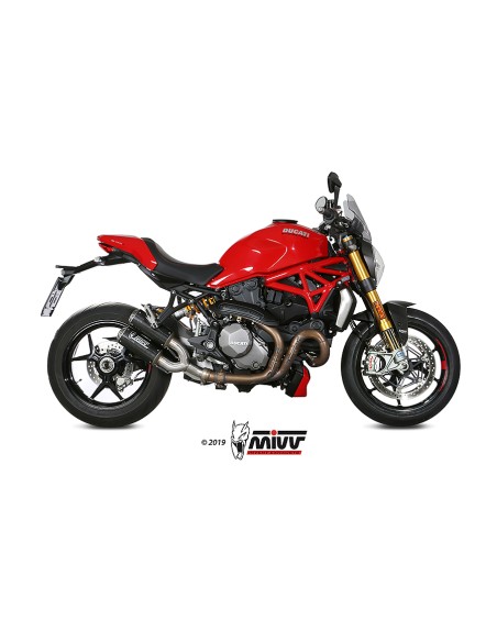 MIVV 2 SLIP-ON MK3 CARBONO DUCATI MONSTER 821 2018-20 / MONSTER 1200 2017-21