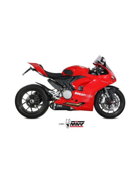 MIVV SLIP-ON DELTA RACE BLACK DUCATI PANIGALE V2 2020-24