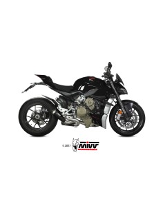 MIVV 2 SLIP-ON X-M1 BLACK DUCATI STREETFIGHTER V4 2020-22