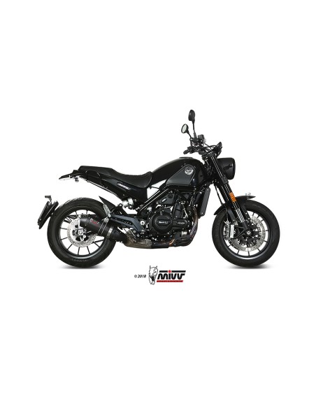 MIVV SLIP-ON OVAL CARBONO CON TAPA CARBONO BENELLI LEONCINO 2019-24