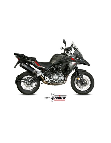 MIVV SLIP-ON SPEED EDGE BLACK BENELLI TRK 502 X 2018-24