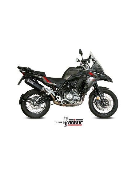 MIVV SLIP-ON SPEED EDGE BLACK BENELLI TRK 502 X 2018-24
