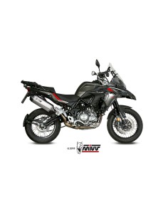 MIVV SLIP-ON SPEED EDGE ST. STEEL CON TAPA CARBONO BENELLI TRK 502 X 2018-24