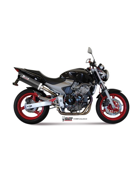 MIVV SLIP-ON OVAL CARBONO CON TAPA CARBONO HONDA HORNET 600 2003-06