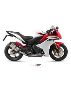 MIVV SLIP-ON SUONO ST. STEEL CON TAPA CARBONO HONDA CBR 600 F 2011-13 / HORNET 600 2007-13