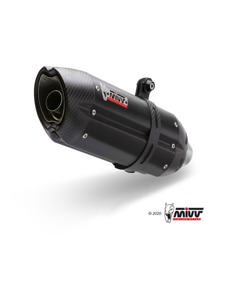 MIVV SLIP-ON SUONO BLACK CON TAPA CARBONO HONDA CBR 600 F 2011-13 / HORNET 600 2007-13
