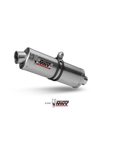 MIVV SLIP-ON OVAL ST. STEEL HONDA XLV TRANSALP  700 2008-13