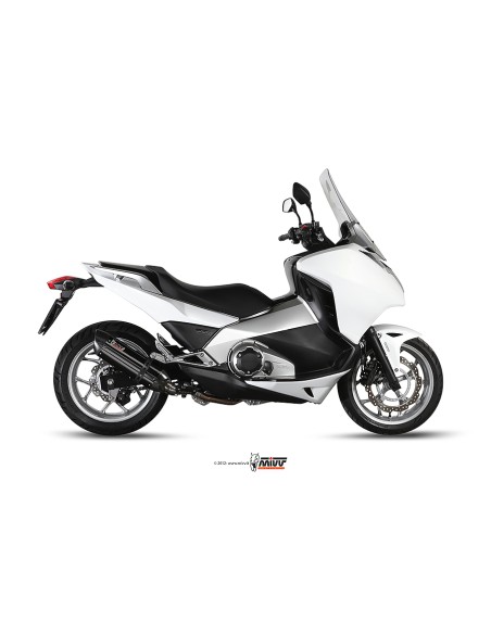 MIVV SLIP-ON SUONO BLACK CON TAPA CARBONO HONDA INTEGRA  700/750 / NC 700/750 S / X