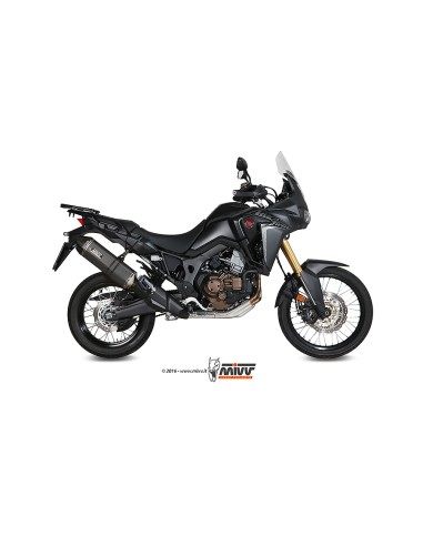 MIVV SLIP-ON SPEED EDGE BLACK HONDA CRF 1000 L AFRICA TWIN 2016-19