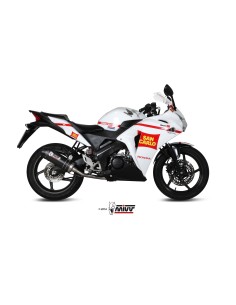 MIVV FULL SYSTEM 1X1 OVAL CARBONO CON TAPA CARBONO HONDA CBR 125 R 2011-16